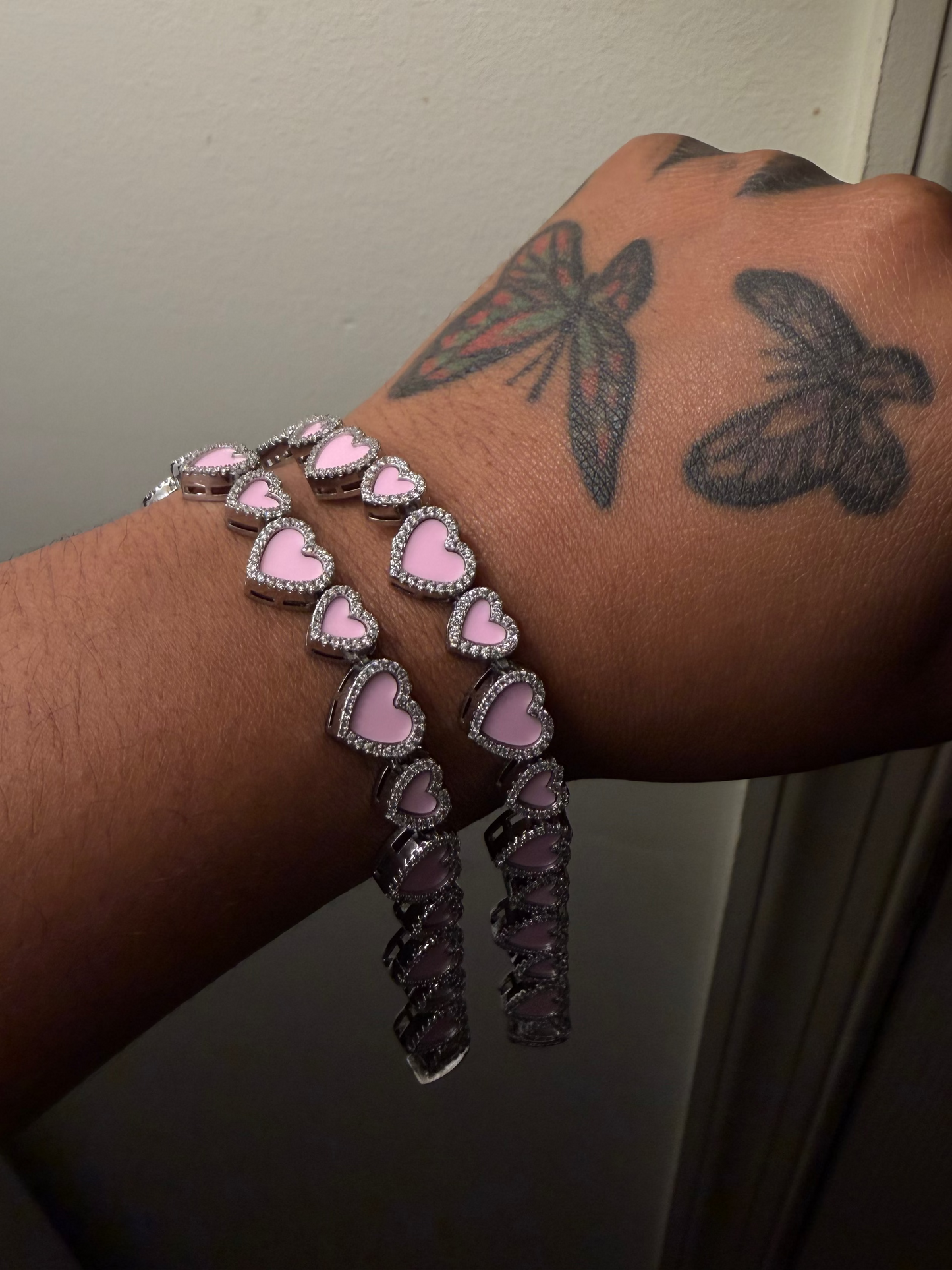 Pink Hearts Bracelet