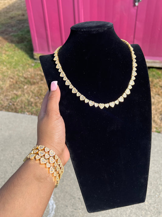 Dmnd Heart Necklace