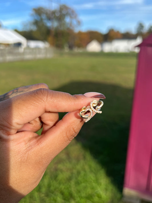 DIAMOND HEART EARRINGS