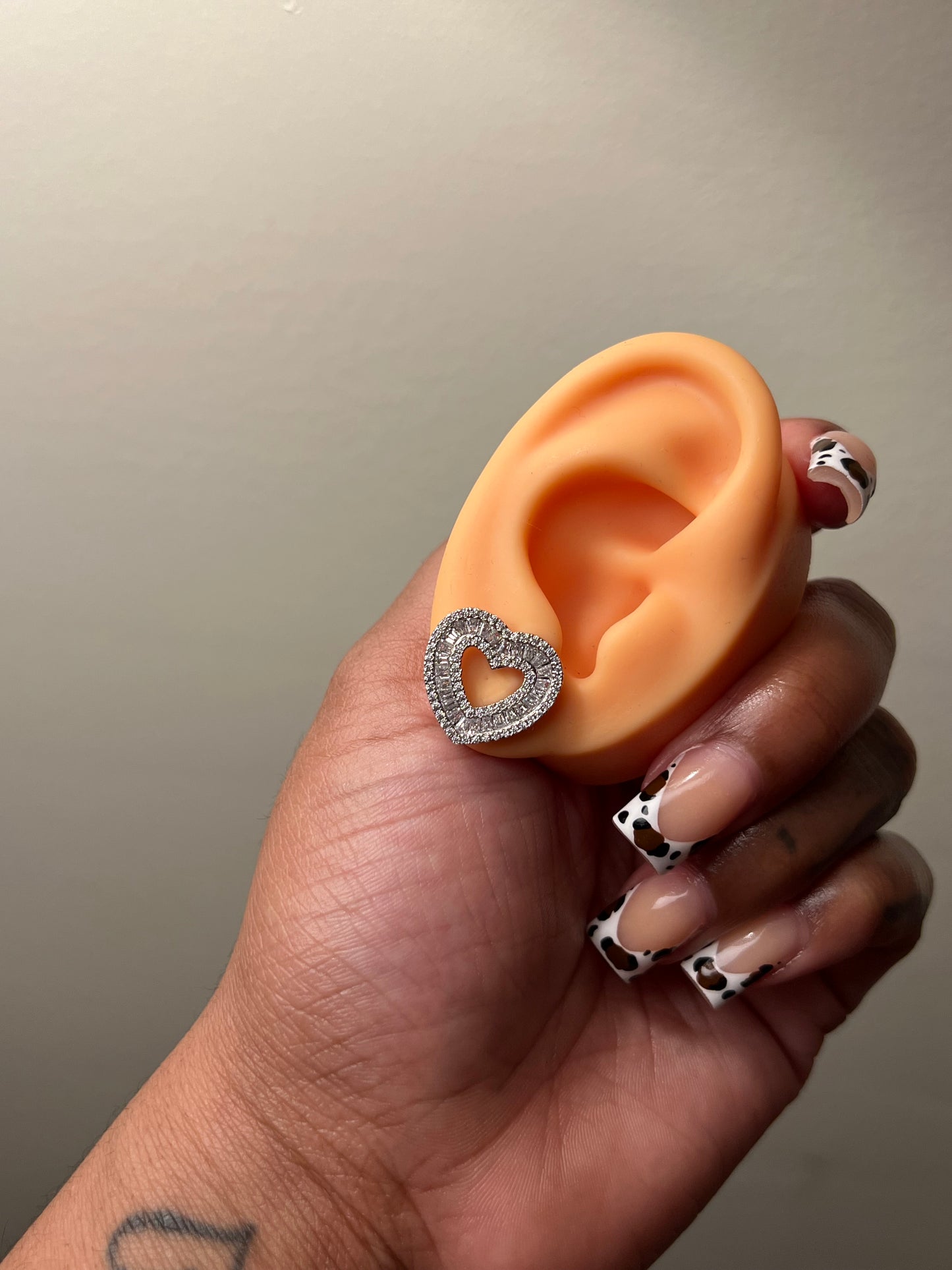 Crystal Heart Earrings